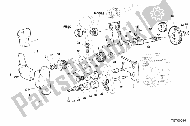 Toutes les pièces pour le Courroie De Distribution du Ducati Superbike 996 SPS 2000